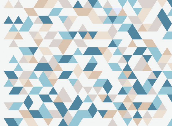 Фотообои Геометрия, разноцветные треугольники