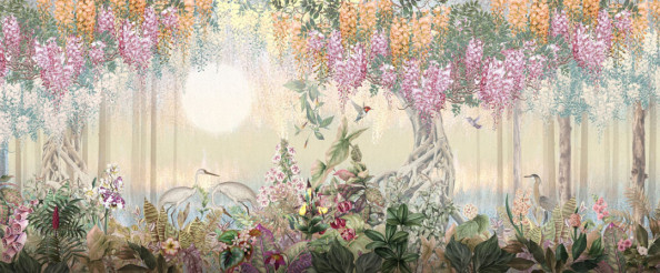 Фотообои Тропики с птицами