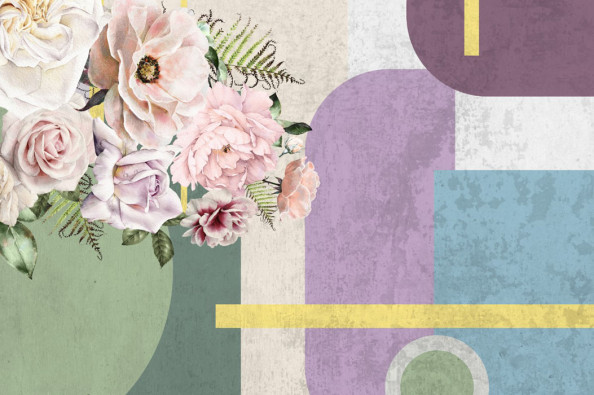 Фотообои Мемфис  с цветами