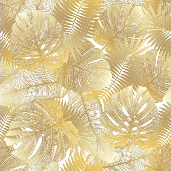 Фотообои золотые листья