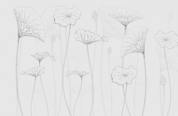 Фотообои  Векторные цветы