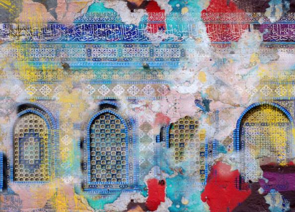 Фотообои Яркая стена