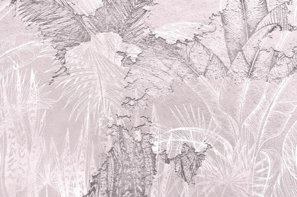 Фотообои фреска, листья