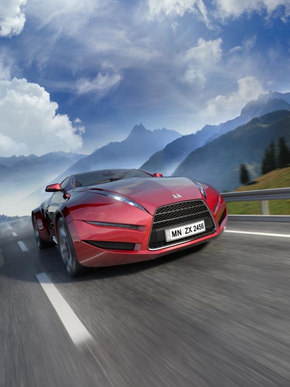 Фотообои Красная машина