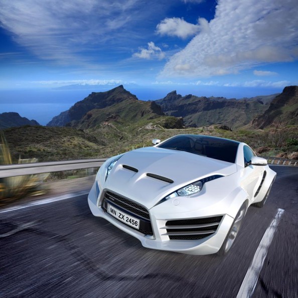 Фотообои Белая машина