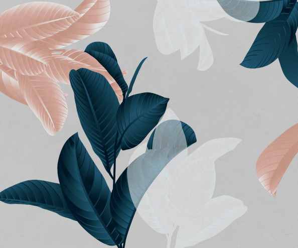 Фотообои дизайнерские листья