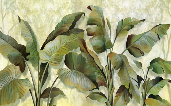 Фотообои Банановые листья