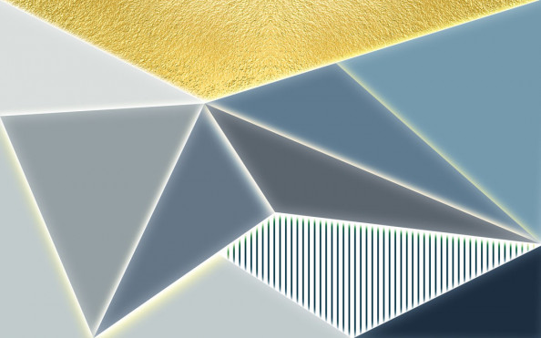 Фотообои Разноцветные треугольники