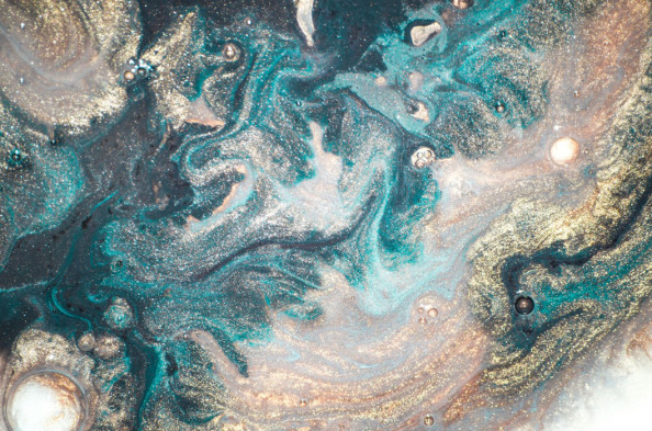 Фотообои Флюид с золотом