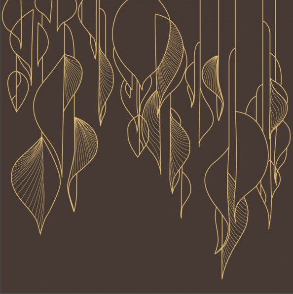 Фотообои векторные листья