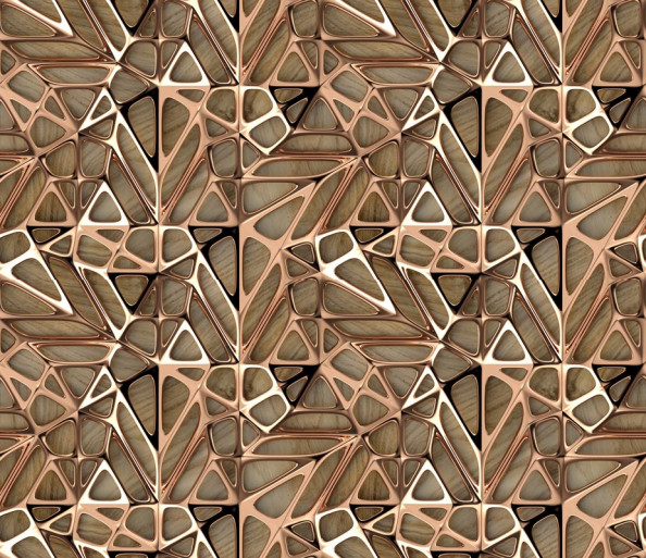 Фотообои Золотая геометрия