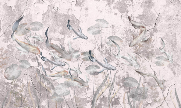 Фотообои Рыбки в восточном стиле