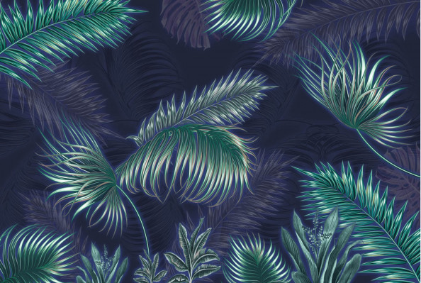 Фотообои пальмовые листья
