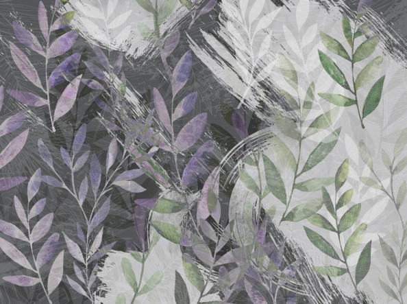 Фотообои дизайнерские листья