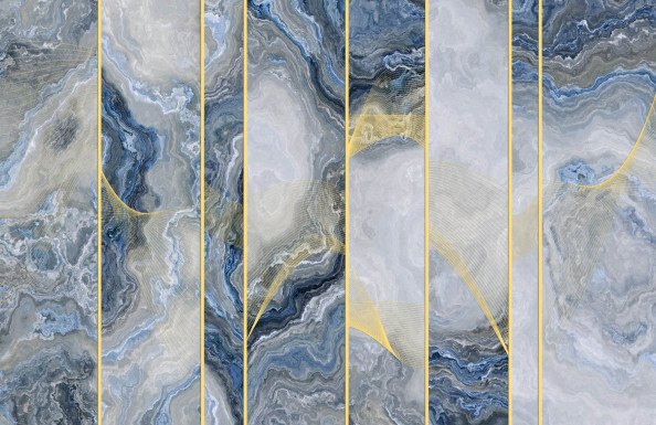 Фотообои флюид с золотом