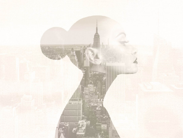 Фотообои девушка