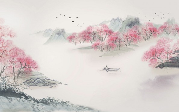 Фотообои Цветущие сакуры