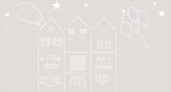 Фотообои Детский нарисованный домик