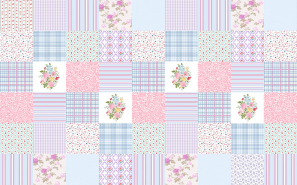 Фотообои Печворк в ваннную