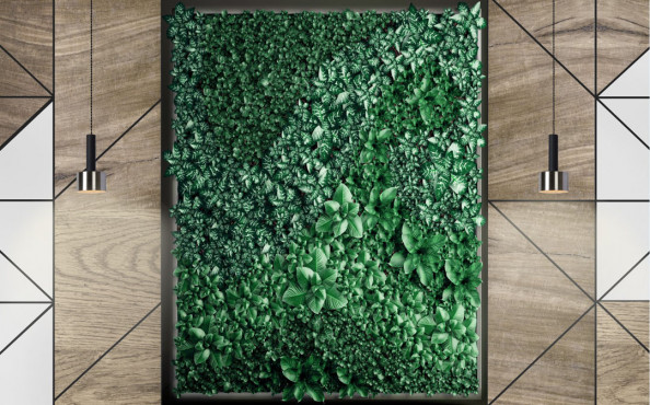 Фотообои Иммитация зеленой стенки