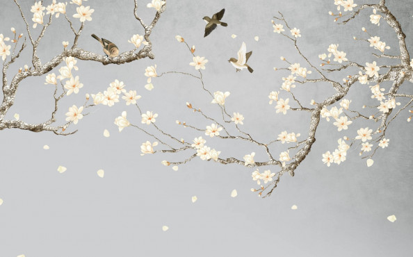 Фотообои цветущие ветви