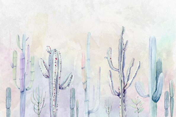 Фотообои Кактусы маслом