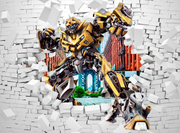 Фотообои бамблби со стены