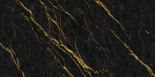 Фотообои Чёрный мрамор с золотом