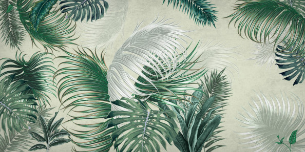 Фотообои тропические листья