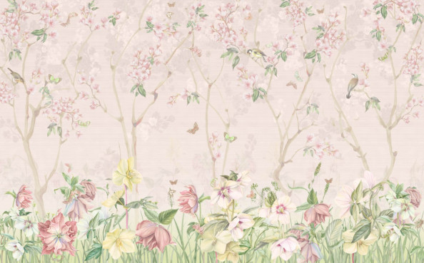 Фотообои стиль ботаника