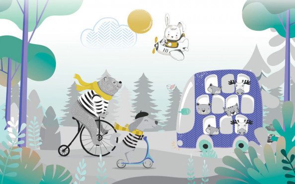 Фотообои  Животные в лесу