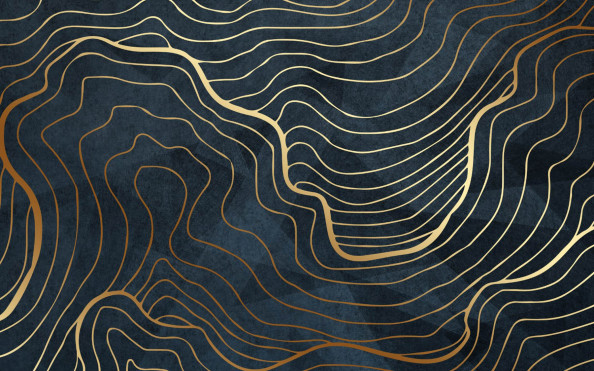 Фотообои золотые узоры