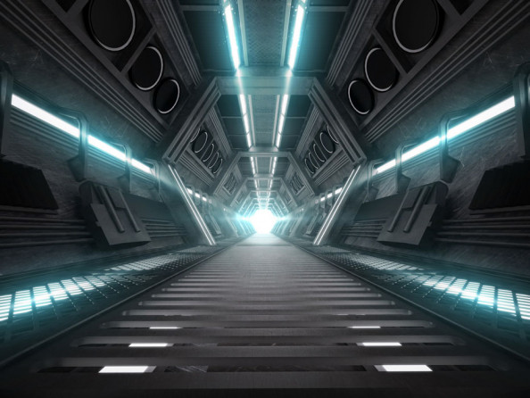 Фотообои Тоннель с подсветкой