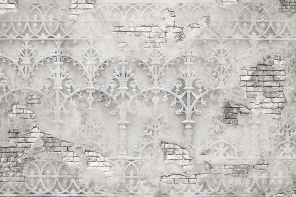 Фотообои Кирпичная стена и штукатуркой