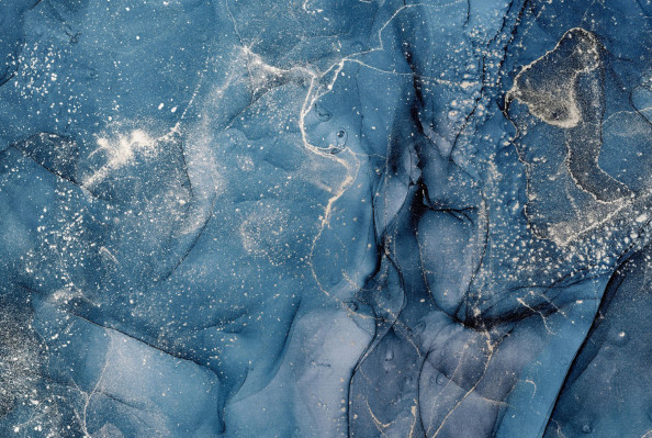 Фотообои синий флюид