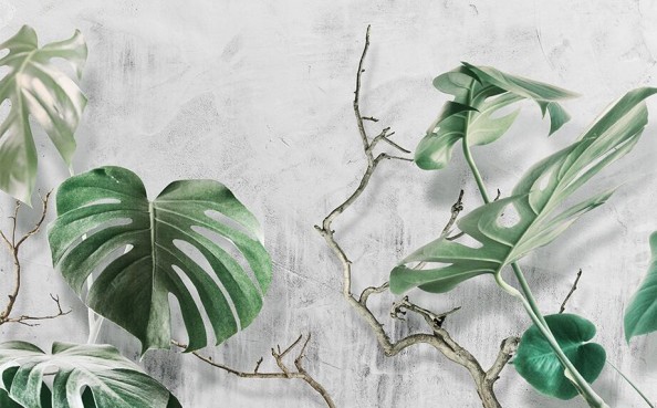 Фотообои Дизайнерские листья папоротника