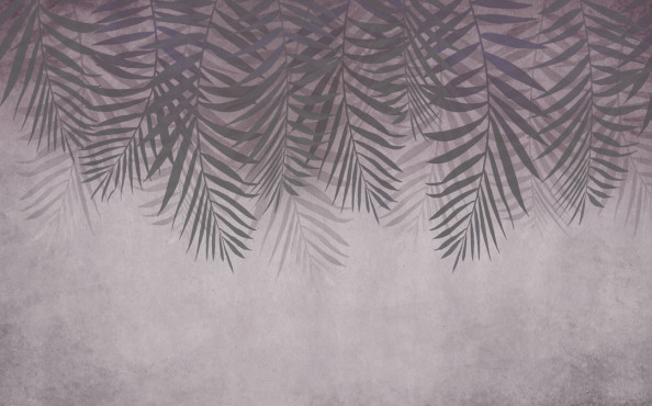 Фотообои Тропические листья с потолка