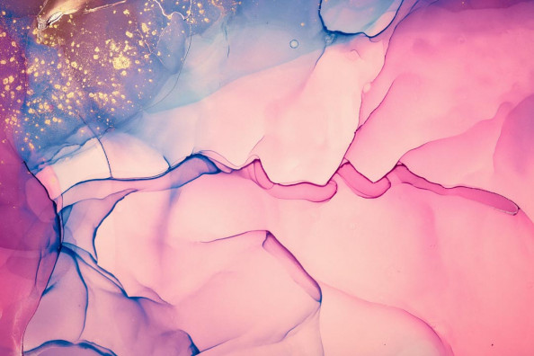 Фотообои Флюид Арт с золотом