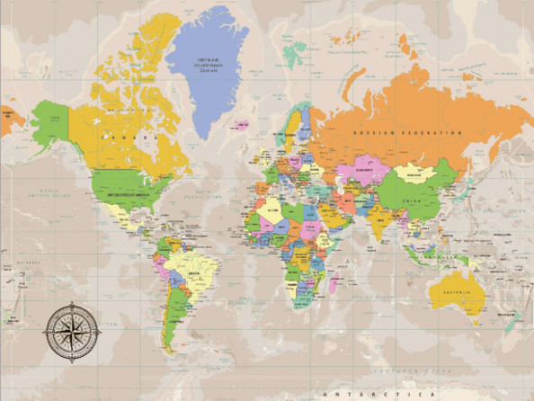 Фотообои Цветная карта