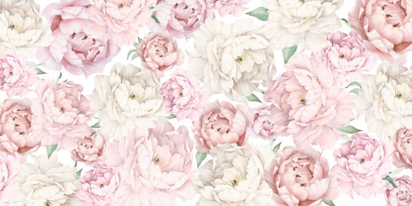 Фотообои Розовые пионы