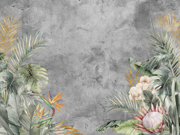 Фотообои тропические листья