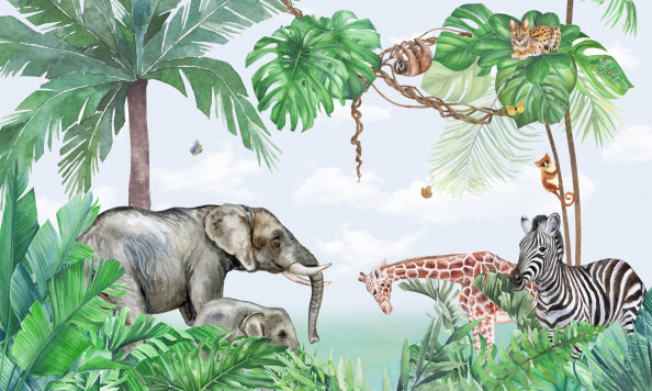 Фотообои животные в тропиках