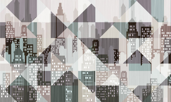 Фотообои Город, абстракция