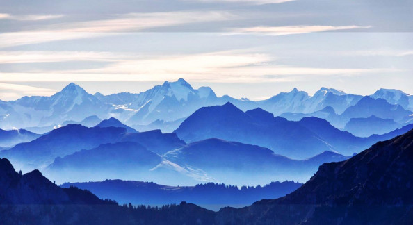 Фотообои Синие горы