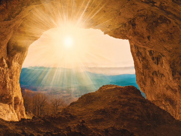 Фотообои Вид с пещеры на море